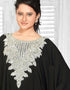 Farasha Style All Side Stitch Kaftan With Silver Work