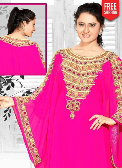 Farasha Style Bell Sleeve Kaftan