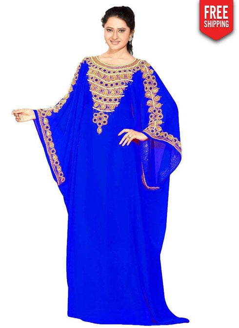 Farasha Style Bell Sleeve Kaftan