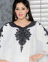 Farasha style Kaftan With Black Embroidery
