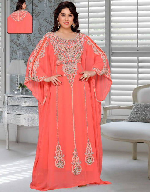 Farasha Style Kaftan With Different sleeve