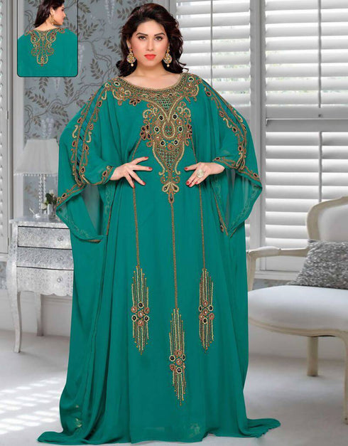 Farasha Style Kaftan With Different sleeve