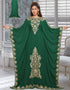 Farasha Style Kaftan With Golden Embroidery