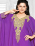 Farasha Style Kaftan With Light Work