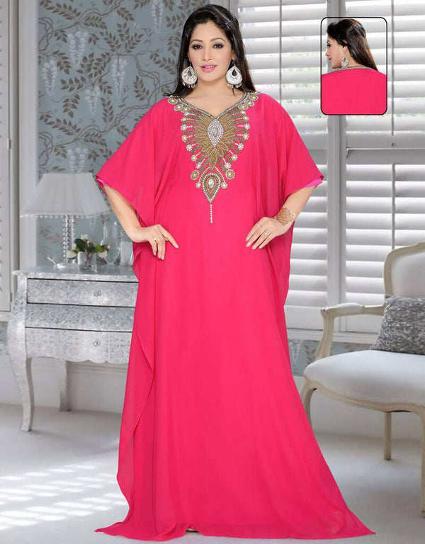 Farasha style Kaftan With Multi Work