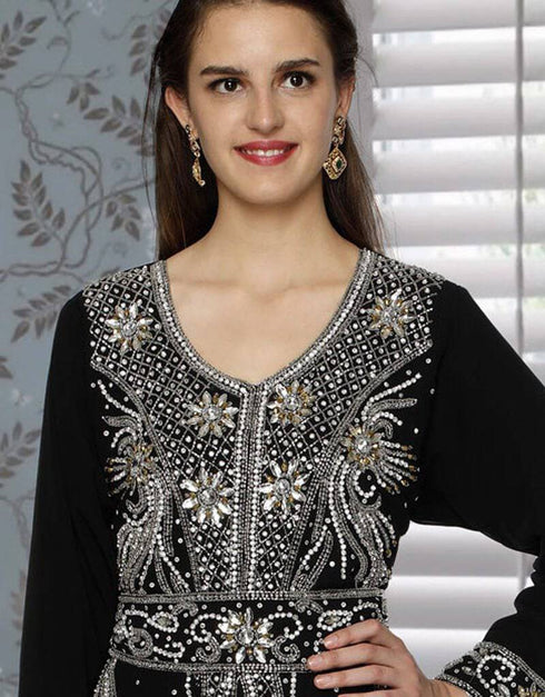 Faux Georgette Fashionable Kaftan