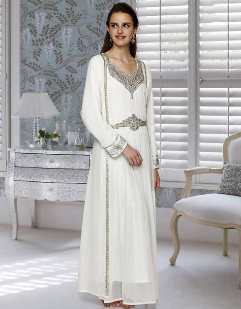 Faux Georgette Fashionable Kaftan