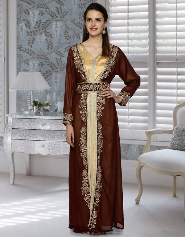 Golden Slim Feet Kaftan