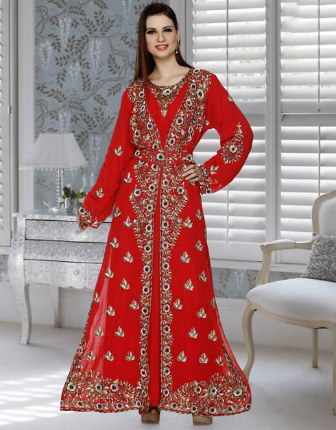 Jacket Style Morocan Kaftan Dress