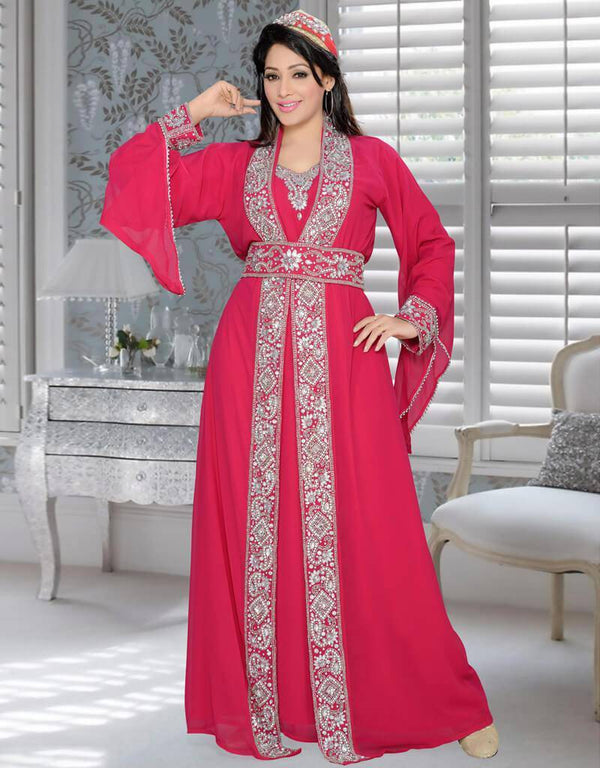 Jacket Style Party Wear Bell Sleeve Kaftan