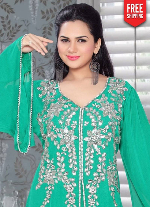 Jacket Style Party Wear Kaftan