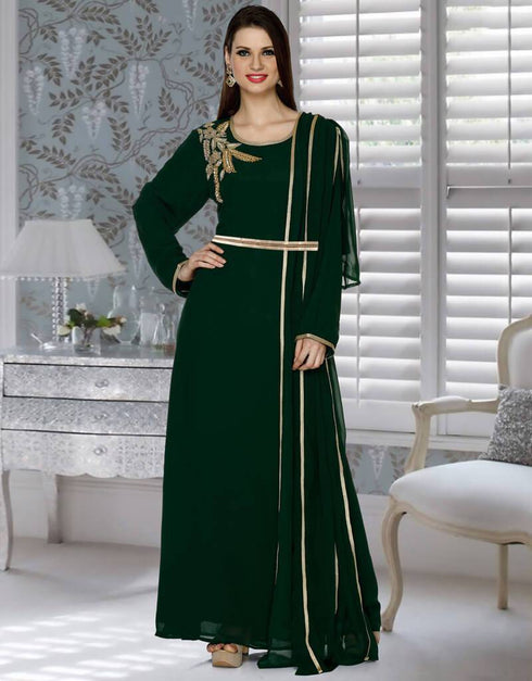 Kaftan With Drapping Style Bottle