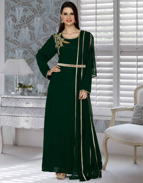 Kaftan With Drapping Style Bottle