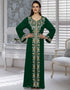 Kaftan With Silver Gold Embroidery