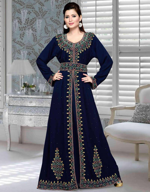 Kaftan with thread work