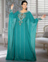 Marvelous Embroidered Full Length Kaftan Dress