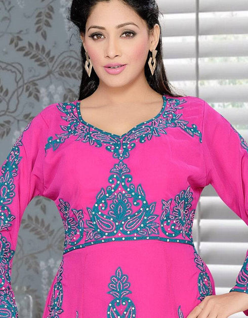 Maxi Style Party Wear Kaftan With OverAll Work