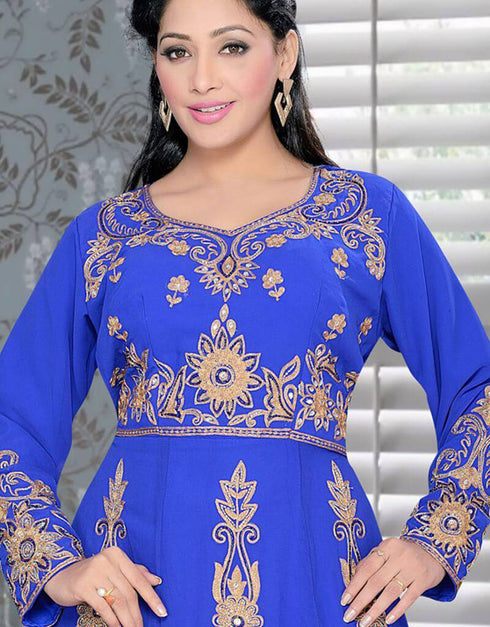 Maxi Style Party Wear Kaftan With OverAll Work