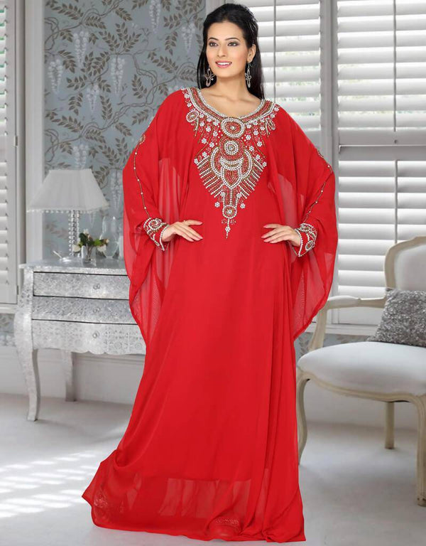 Mesmerizing Embroidered Long Kaftan