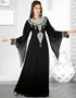 Modern Bell Sleeve Farasha Kaftan Smoky