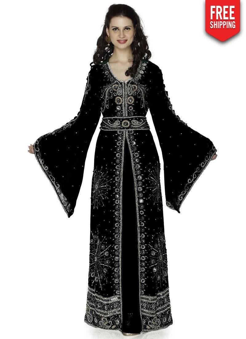 Fancy Bell Sleeve Jacket Style Kaftan main image 0