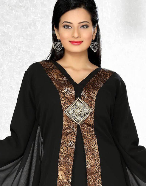 Modest Embroidered Kaftan Style Dresses