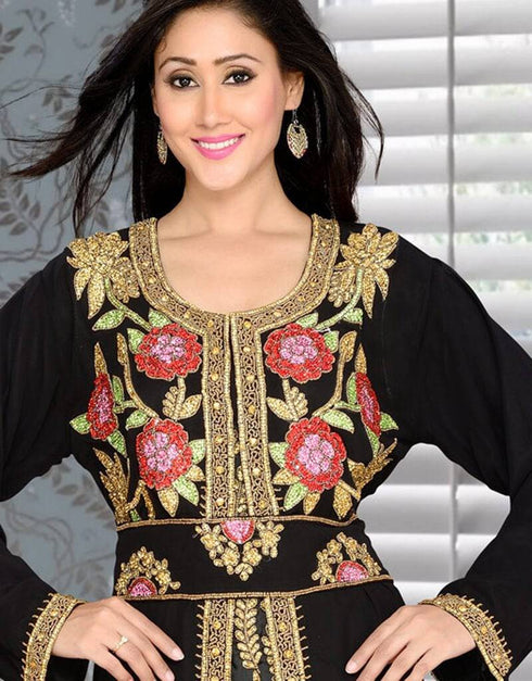 Modest Embroidered Moroccan Kaftan