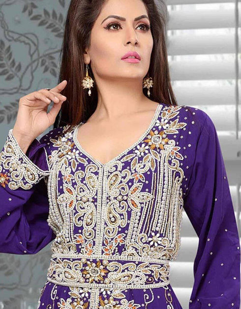 Morocan Kaftan with Beautiful pearl Work