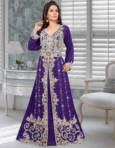 Morocan Kaftan with Beautiful pearl Work