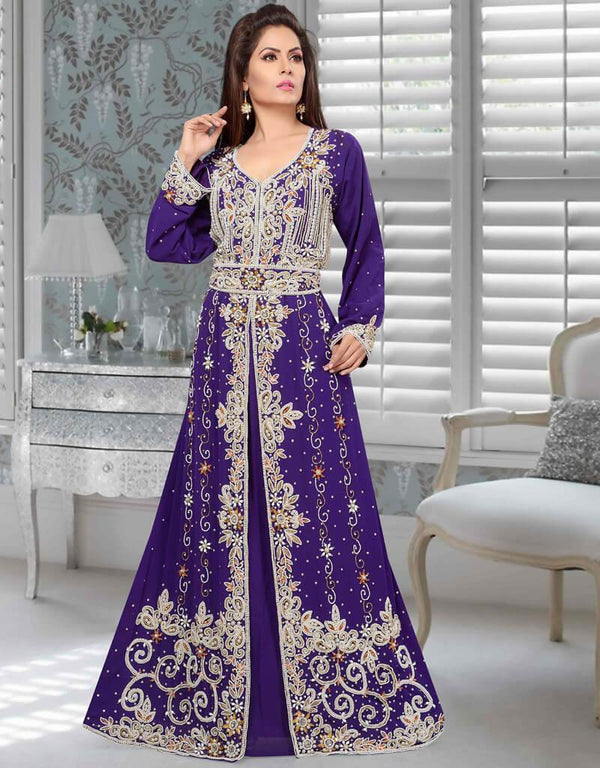 Morocan Kaftan with Beautiful pearl Work