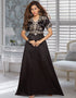 Morocan Style Golden Embroidered Kaftan
