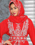 Morocan style kaftan With silver hand Embroidery