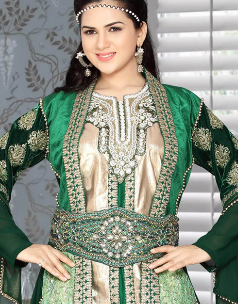 Moroccan Kaftan with Hand Embroidery