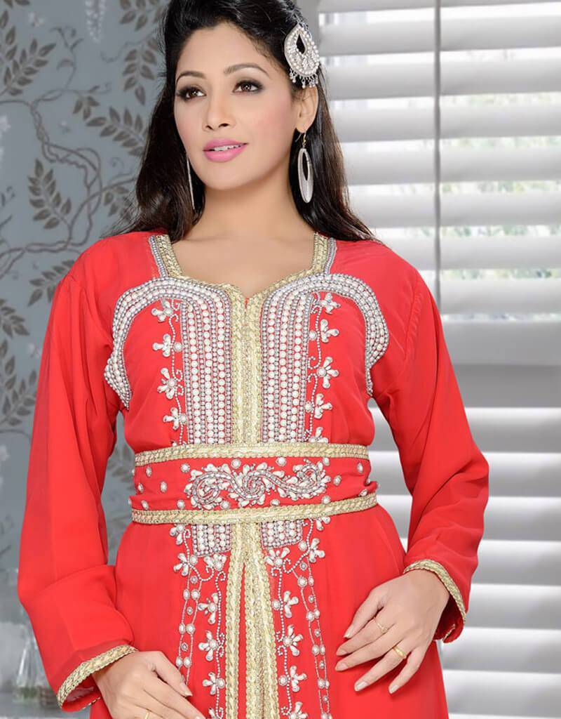 open lace back dress Off White Party Wear Moroccan Style Kaftan  RobeDesert