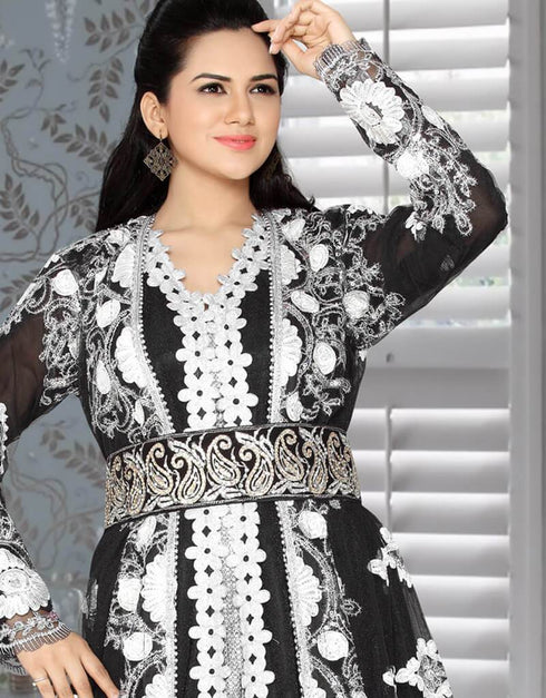 Moroccan style kaftan Front Slit