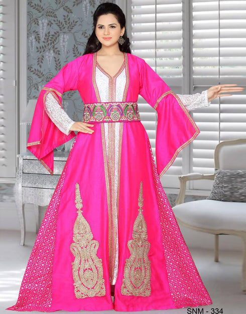 Moroccan style kaftan With Front Slit