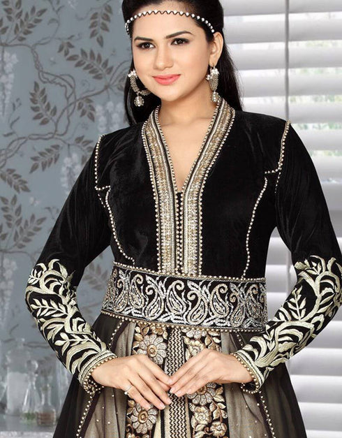 Moroccan style kaftan With Full embroidery