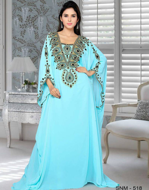 Muslim Ladies Embroidered Kaftan