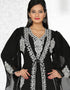 Plushy Jacket Style Embroidered Kaftan