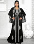 Plushy Jacket Style Embroidered Kaftan