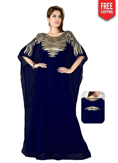 Royal Azure Popular Farasha Kaftan