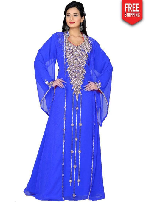 Scintillating Jacket Style Embroidered Kaftan