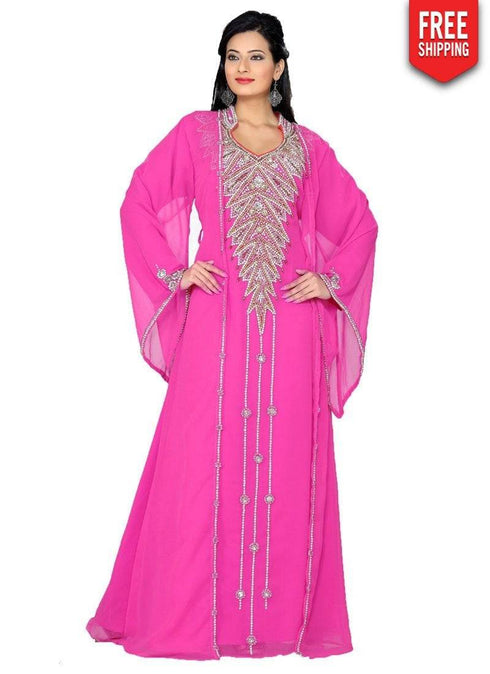 Scintillating Jacket Style Embroidered Kaftan