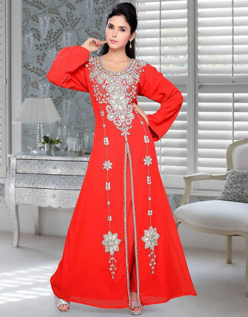 Silver Embroidered Kaftan