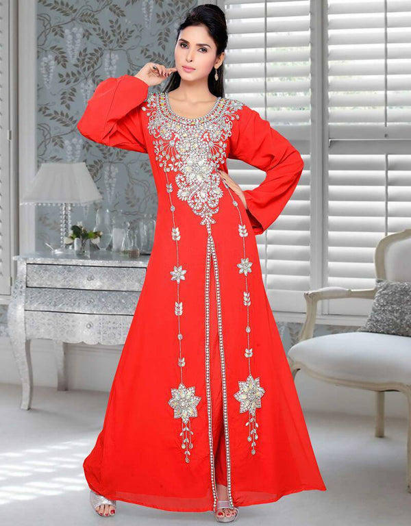 Silver Embroidered Kaftan