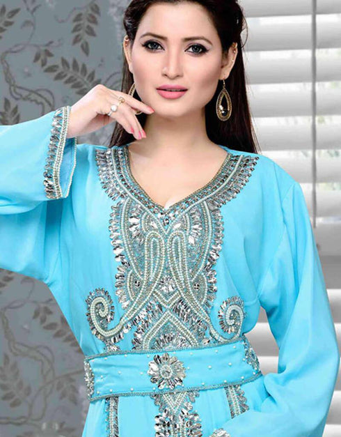 Silver work Moroccan kaftan