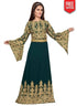 Slim Fit kaftan With Golden Embroidery