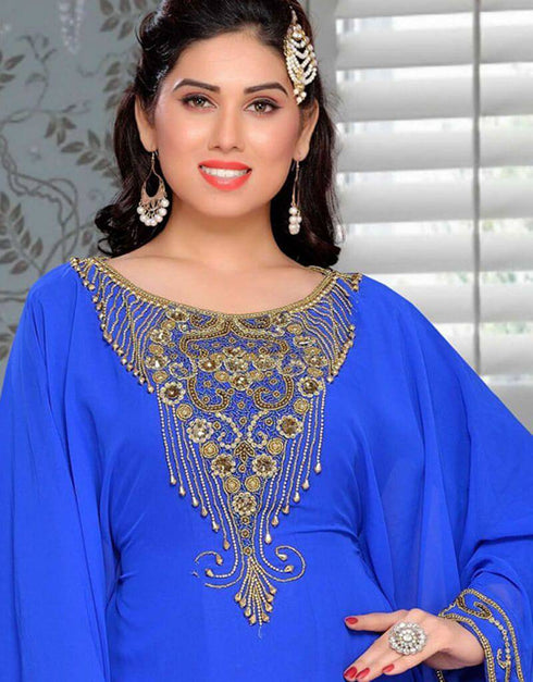 Smoky Modern Full Sleeve Farasha Kaftan