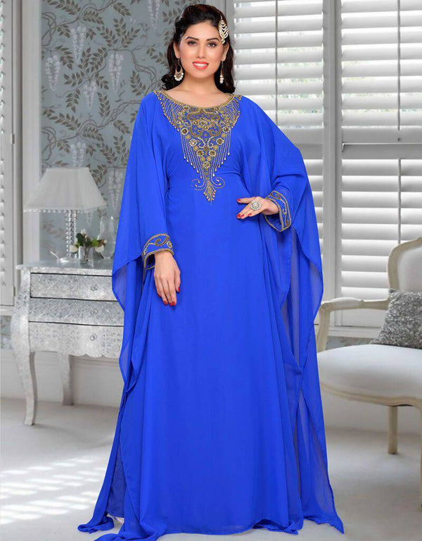 Smoky Modern Full Sleeve Farasha Kaftan