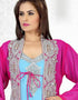 Sophisticated Faux Georgette Jacket Style Caftan